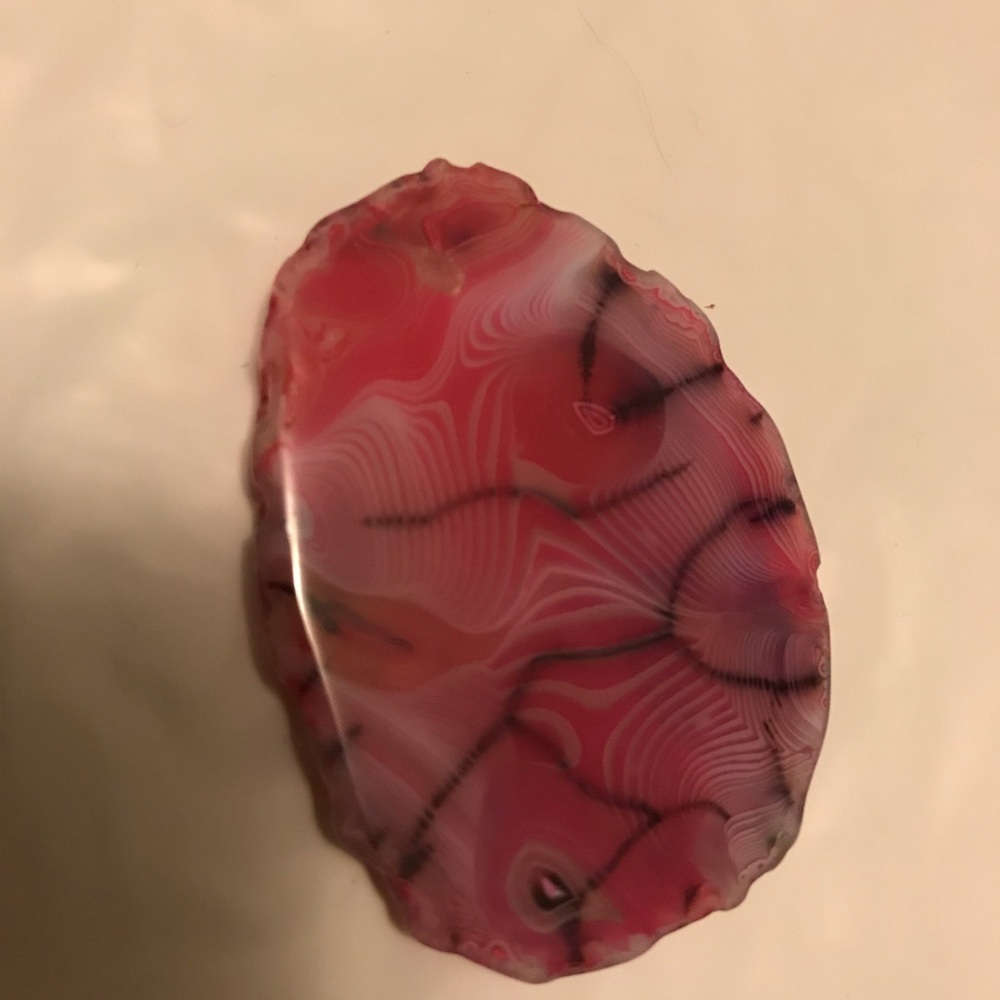 💎Punk&purple Dragon 🐉 vein agate w/ hole😃🎉🛍 - Picture 4 of 9